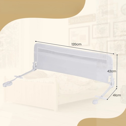 Składana barierka do łóżka 120 cm