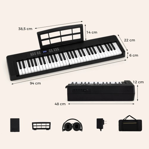 Keyboard składany 61-klawiszowy