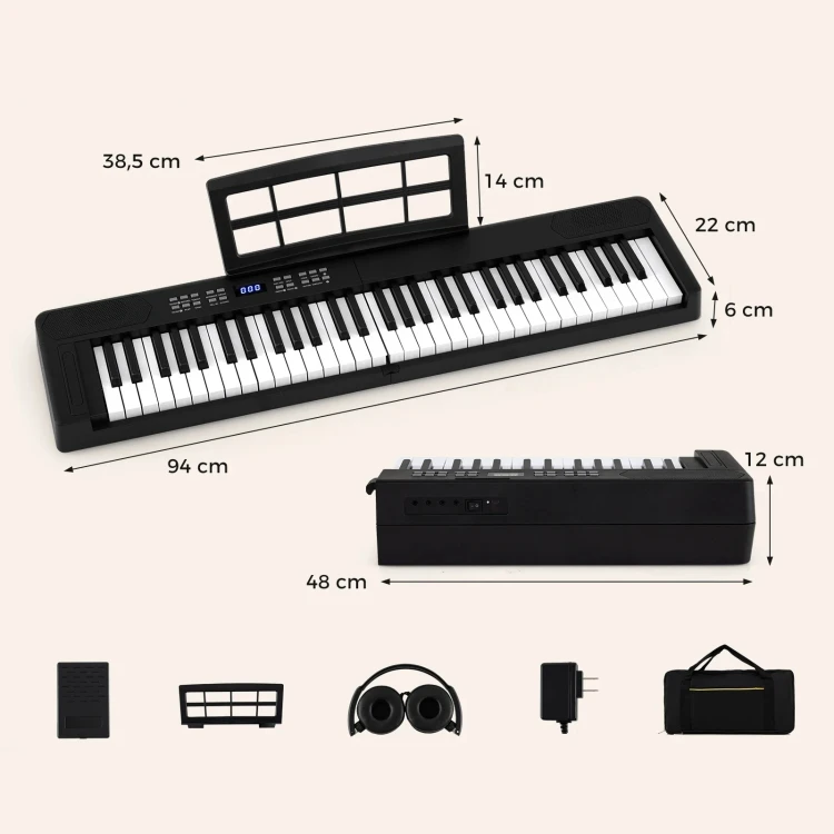 Keyboard składany 61-klawiszowy
