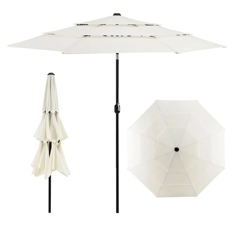 Parasol ogrodowy duży 306 x 252 cm