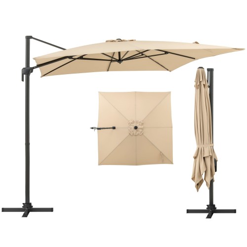 Regulowany parasol ogrodowy z wysięgnikiem