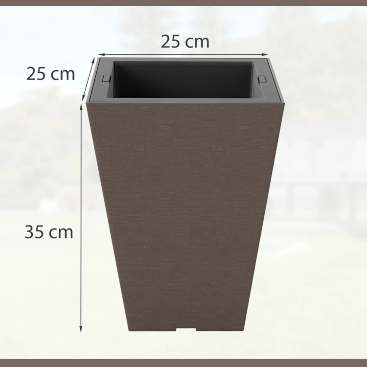 Donice na kwiaty z otworami drenażowymi 2szt.