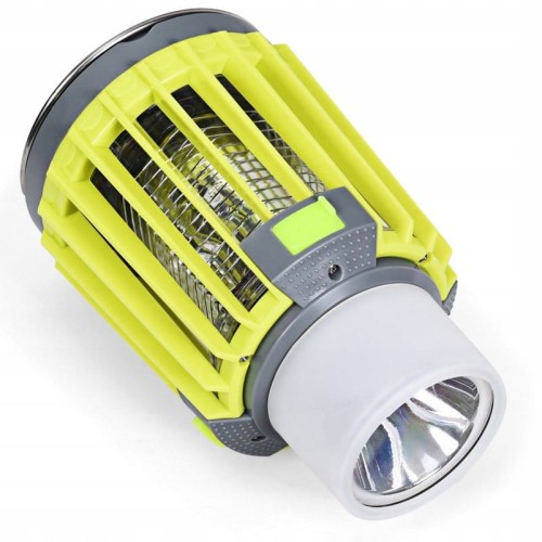 Lampa owadobójcza i latarka solarna kempingowa 4w1