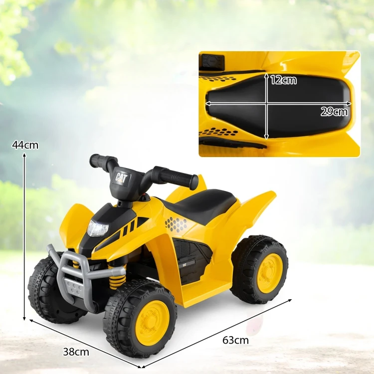 Quad elektryczny z reflektorami LED dla dzieci