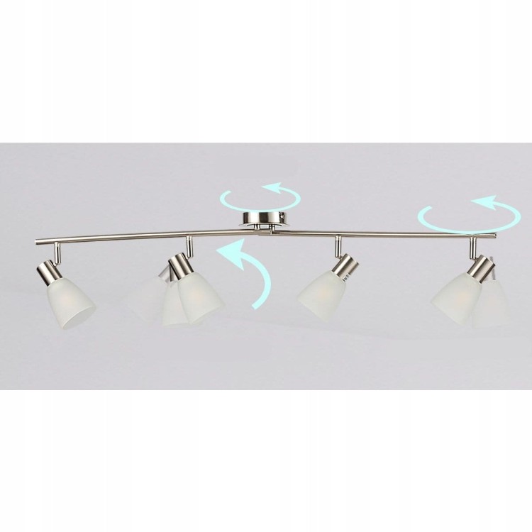 Lampa sufitowa z 4 kloszami