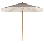 Parasol ogrodowy z frędzlami