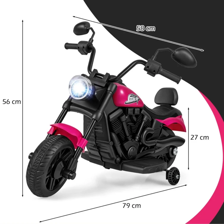 Dziecięcy motocykl elektryczny czerwony