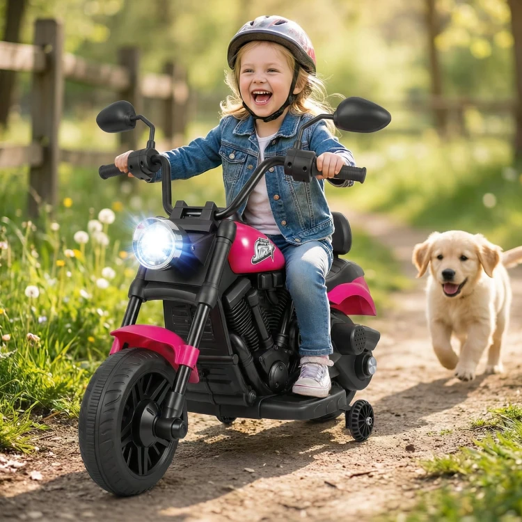 Dziecięcy motocykl elektryczny czerwony