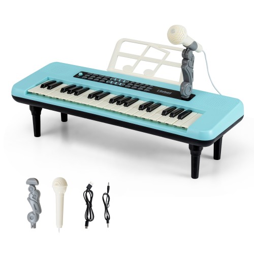 37-klawiszowy keyboard z mikrofonem dla dzieci