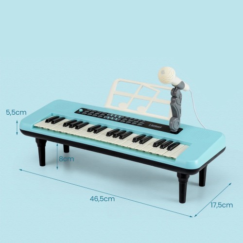 37-klawiszowy keyboard z mikrofonem dla dzieci