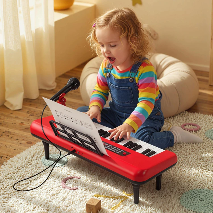37-klawiszowy keyboard z mikrofonem dla dzieci