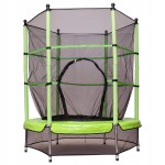 Trampolina dla dzieci z siatką i klapą 140 cm