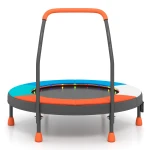 Mini trampolina dziecięca z uchwytem i lampkami