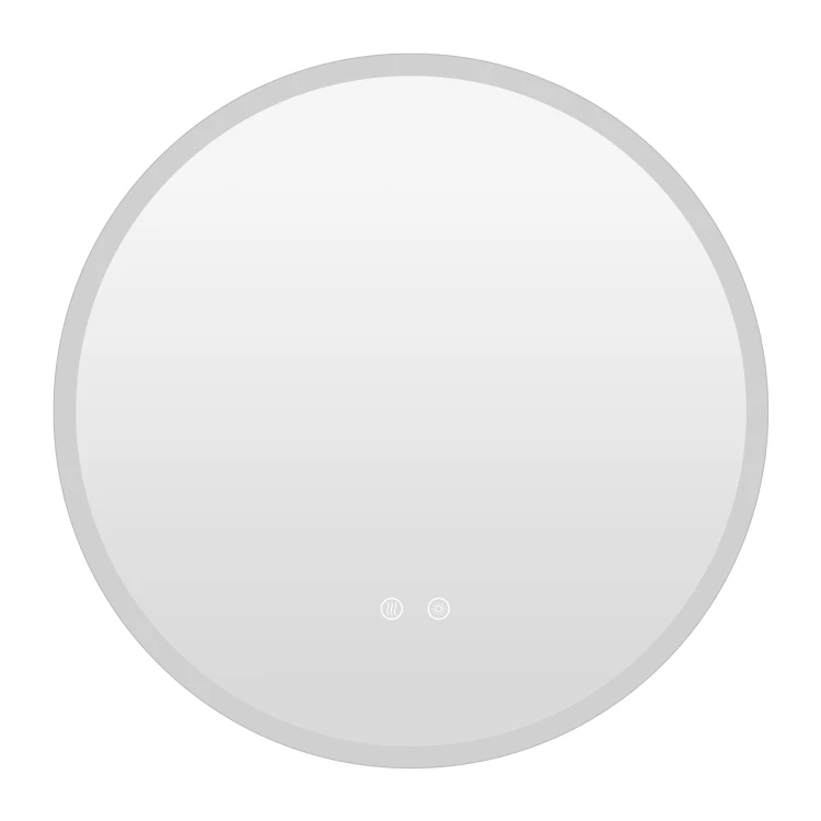 Okrągłe ścienne lustro łazienkowe z oświetleniem LED