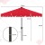 Parasol ogrodowy oświetleniem LED i regulacją nachylenia