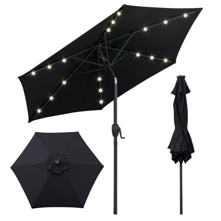 Parasol ogrodowy z oświetleniem LED