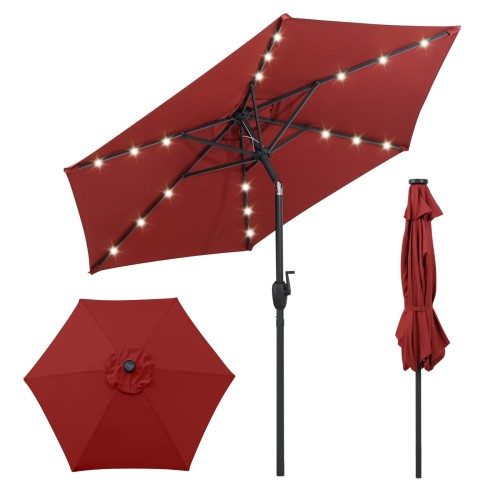 Parasol ogrodowy z oświetleniem LED