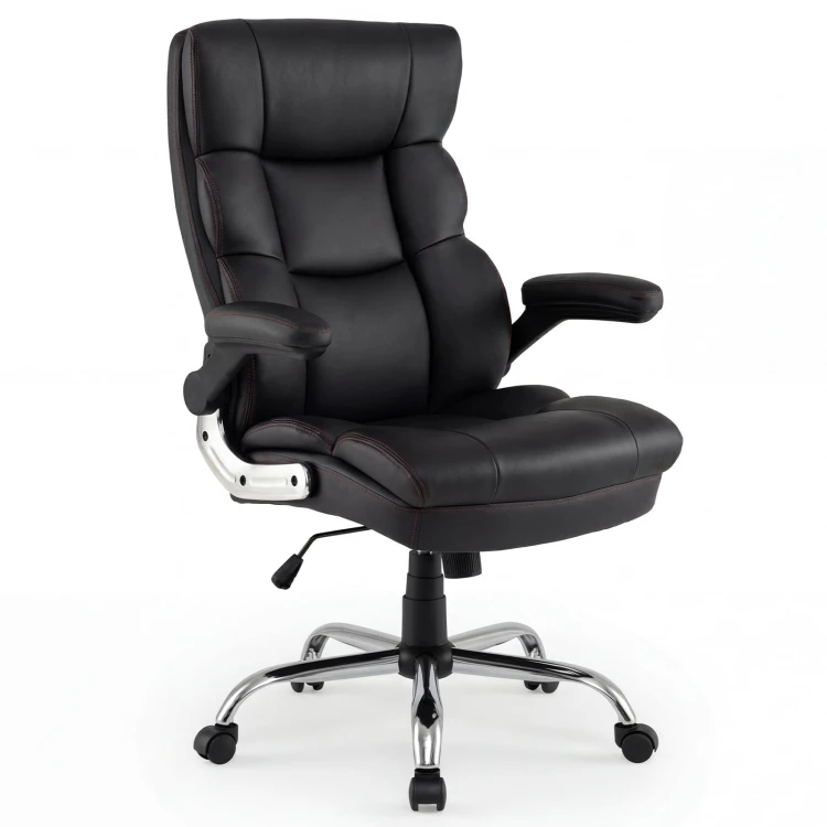 Ergonomiczny fotel biurowy z podłokietnikami czarny