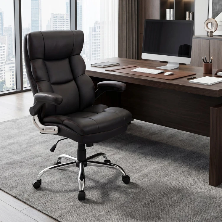 Ergonomiczny fotel biurowy z podłokietnikami czarny