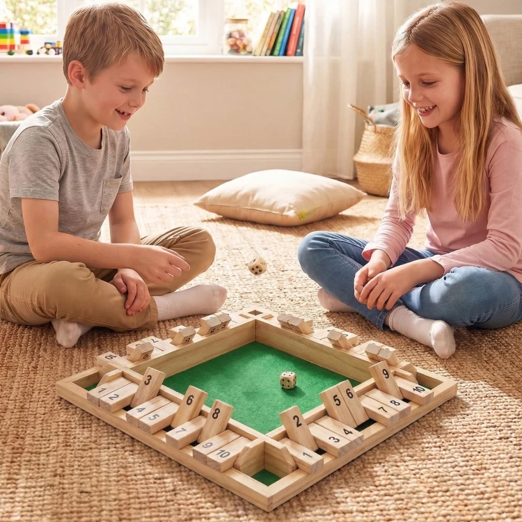 Drewniana gra planszowa Shut The Box