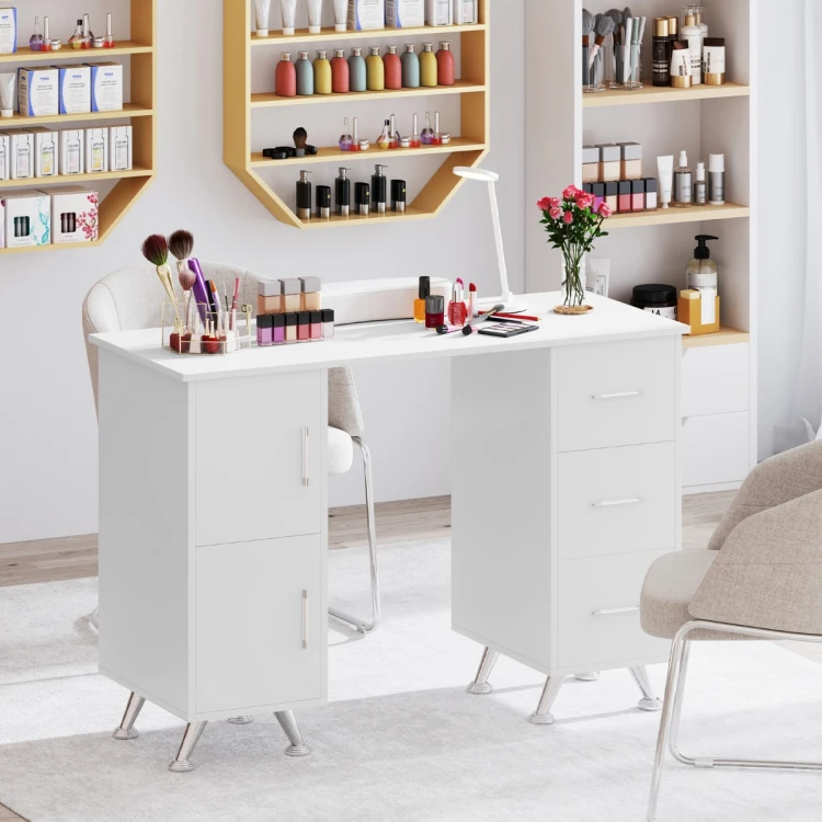 Biurko kosmetyczne do manicure biale