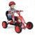 Gokart dziecięcy na pedały z regulowanym siedziskiem czerwony