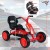 Gokart dziecięcy na pedały z regulowanym siedziskiem czerwony
