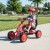 Gokart dziecięcy na pedały z regulowanym siedziskiem czerwony