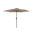 Parasol ogrodowy 230 cm z oświetleniem LED i korbką brązowy