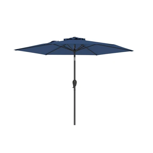Parasol ogrodowy z oświetleniem LED granatowy