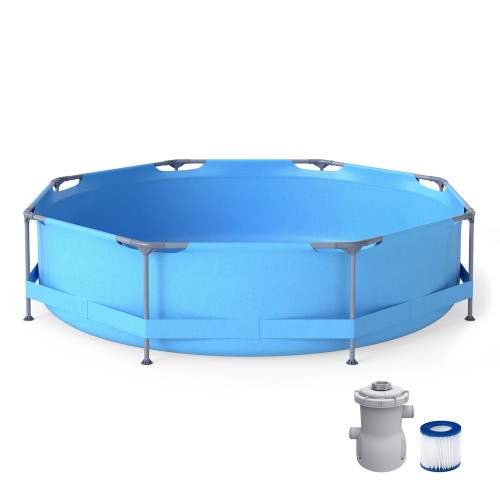 Basen ogrodowy okrągły z pompą filtrującą 360 cm x 76 cm 6125 L