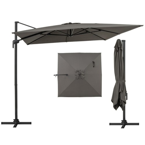 Parasol ogrodowy z korbą 300 x 300 cm