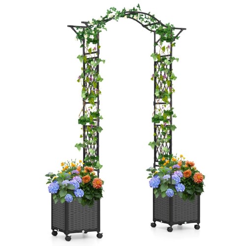 Pergola dla roślin pnących łuk ogrodowy 2 w 1