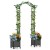Pergola dla roślin pnących łuk ogrodowy 2 w 1