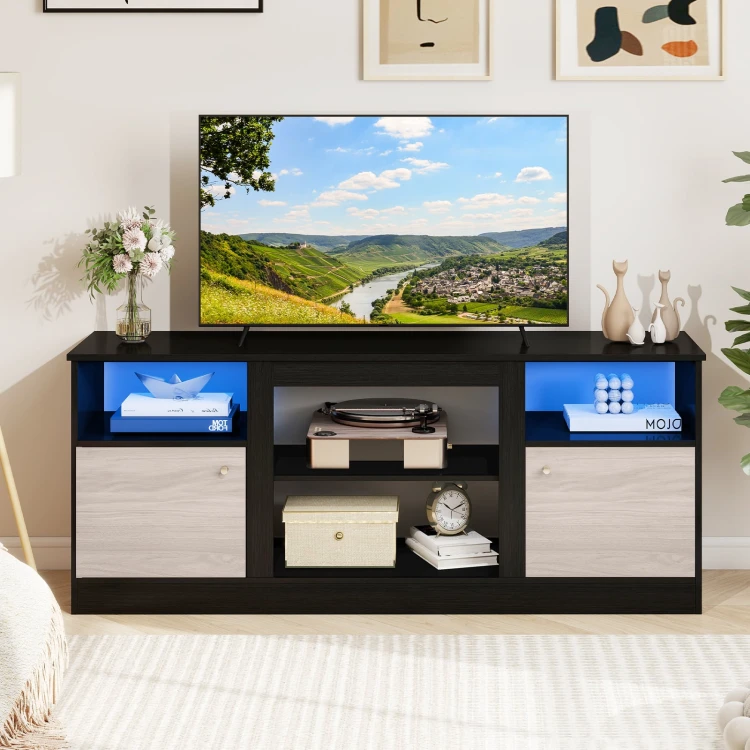 Szafka RTV pod telewizor z oświetleniem LED