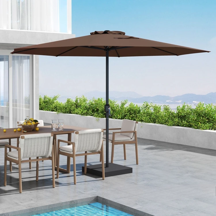 Parasol tarasowy 350 cm z korbką