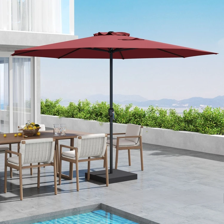 Parasol tarasowy 350 cm z korbką