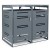 Metalowa wiata śmietnikowa 2 x 120L