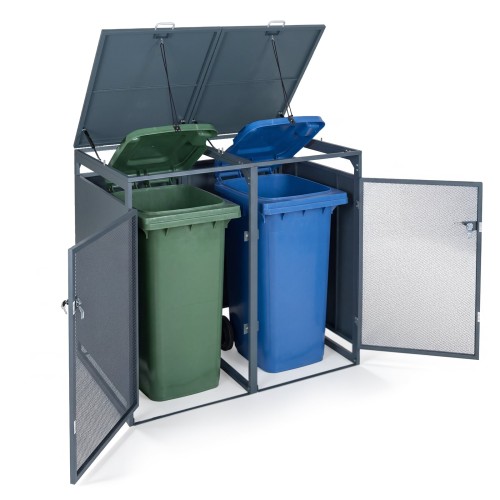 Metalowa wiata śmietnikowa 2 x 240l