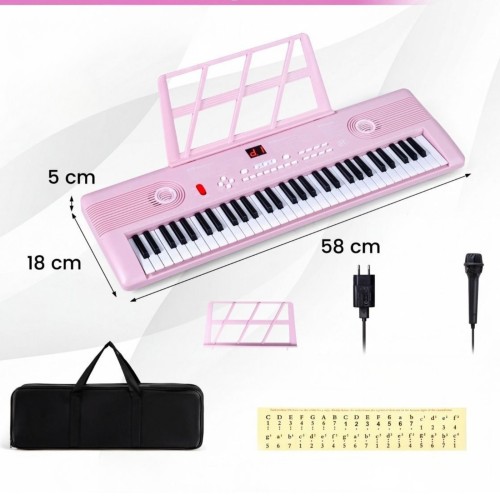 61-klawiszowy keyboard dziecięcy z mikrofonem