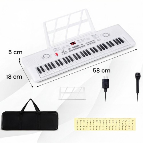 61-klawiszowy keyboard dziecięcy z mikrofonem