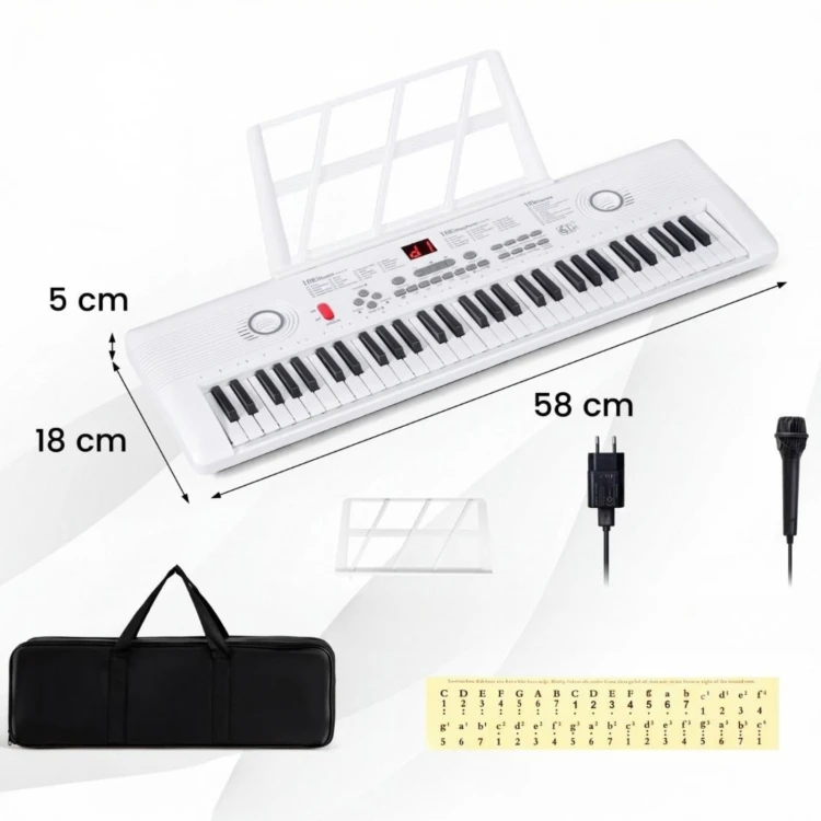 61-klawiszowy keyboard dziecięcy z mikrofonem