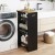 Wąski 4-poziomowy wózek kuchenny ze stacją ładującą