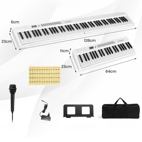 88-klawiszowy składany keyboard