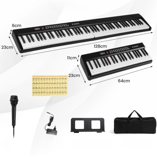 88-klawiszowy składany keyboard