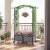 Łuk ogrodowy z kratką do roślin pnących pergola