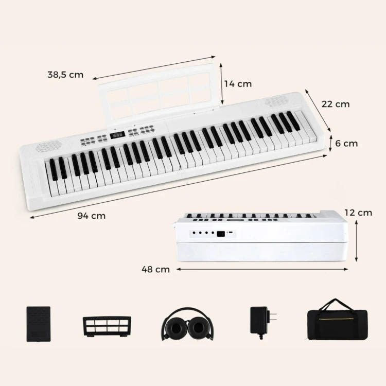 61-klawiszowy składany keyboard