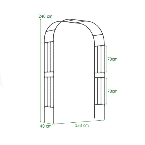 Metalowa pergola ogrodowa