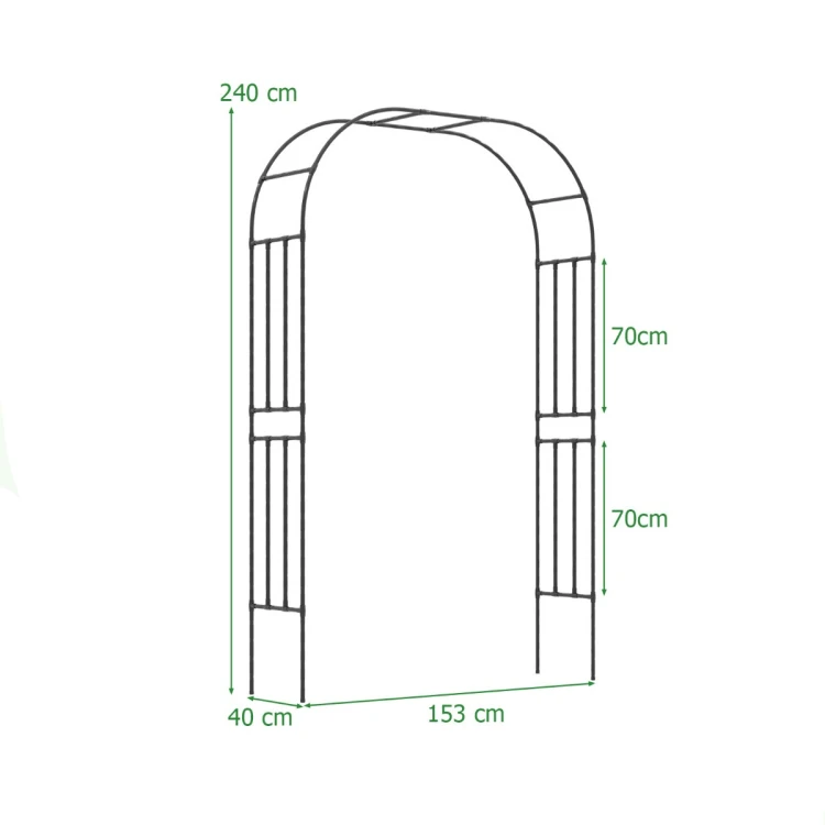 Metalowa pergola ogrodowa