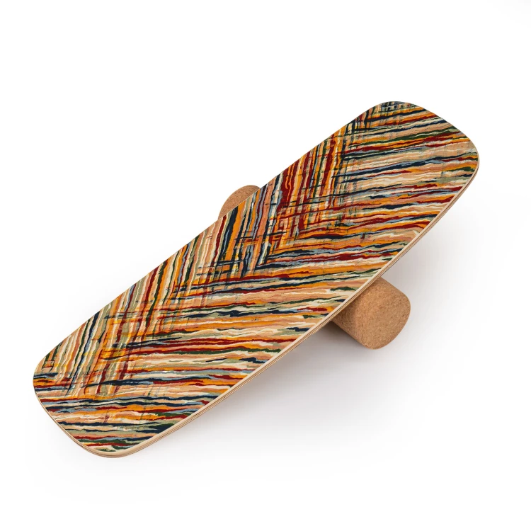 Balance board z rolką korkową